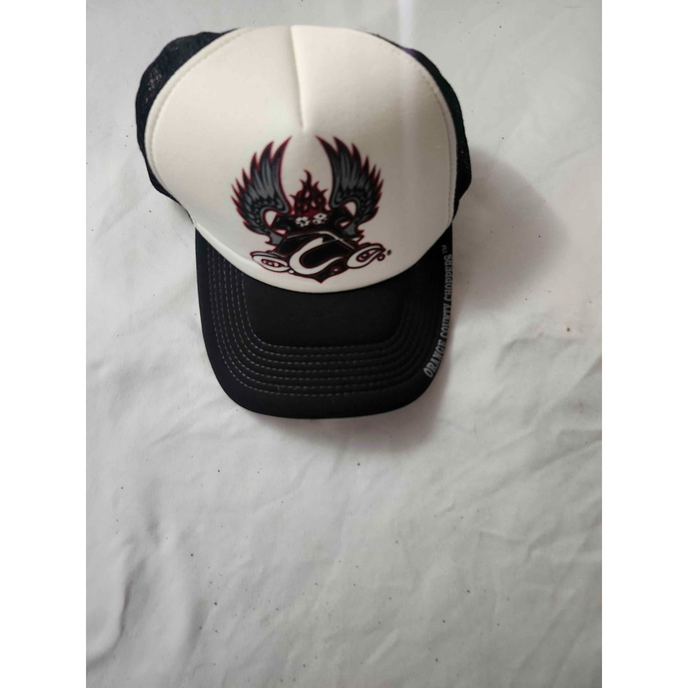Vintage Orange County Choppers OCC Trucker Hat Cap Bio-Domes Foam Mesh Snapback